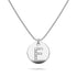 Initials Fabulous Alphabet Letter Necklace White Gold Layered Steel Jewellery